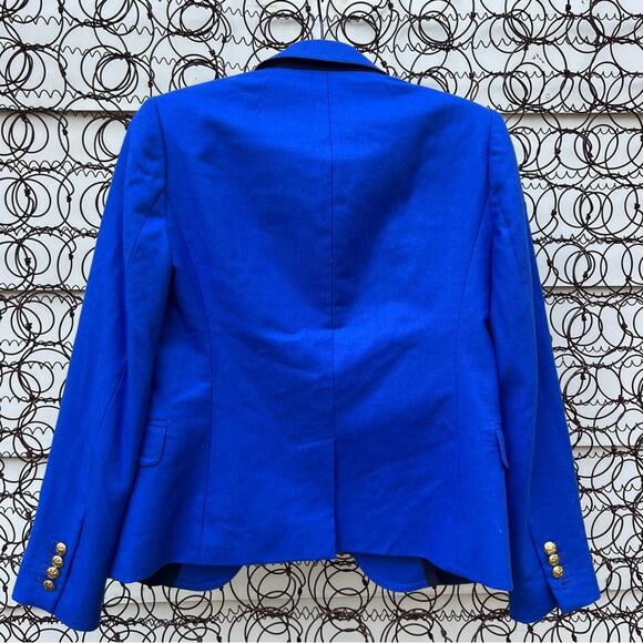 J.Crew schoolboy two button blazer blue SIZE 0 - Picture 2 of 10